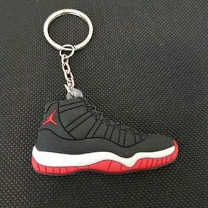 Jordan Reteo 11s "Bred" Keychain